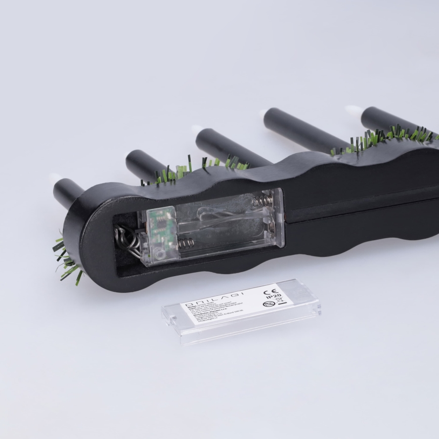 BRILAGI - LED Vánoční svícen 7xLED/2xAA černá
