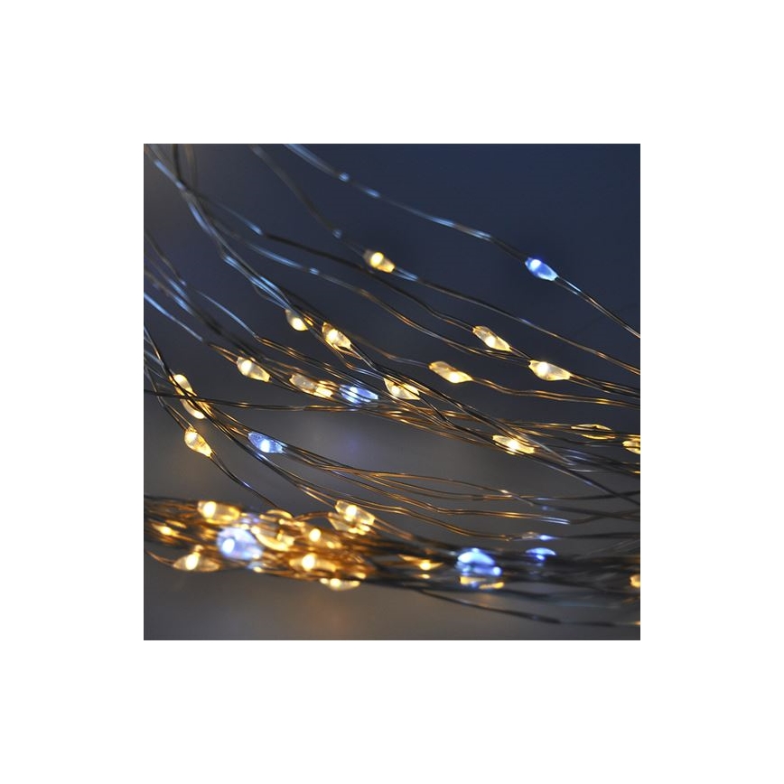 Brilagi - LED Vánoční závěs 300xLED/8 funkcí/3xAA/USB 1,2m teplá bílá