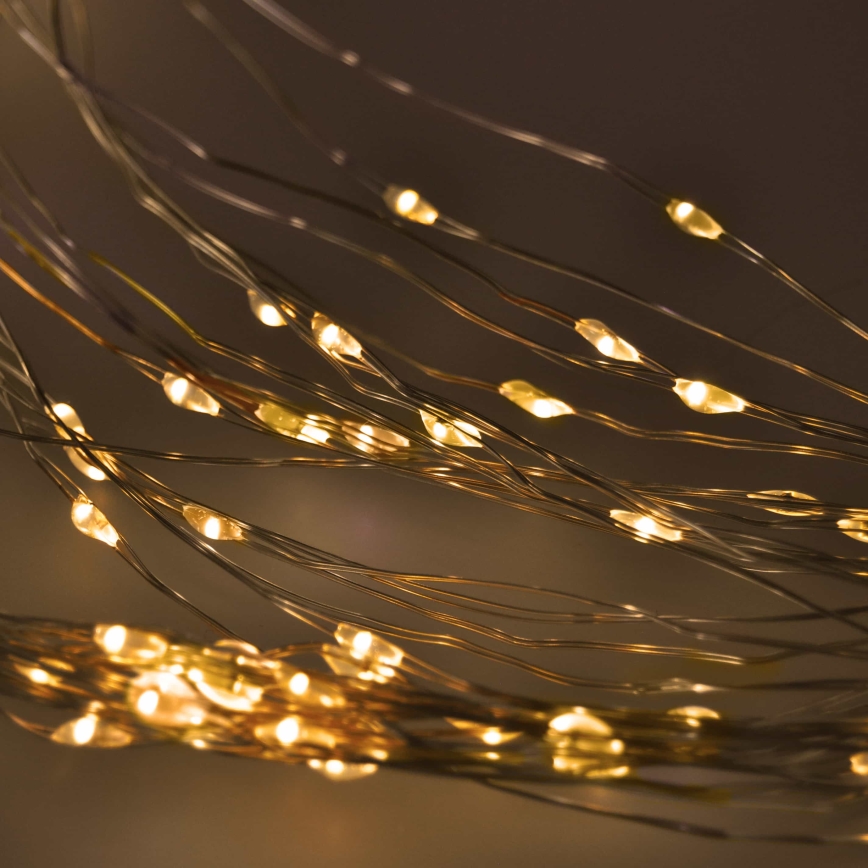 BRILAGI - LED Vánoční závěs 300xLED/8 funkcí/3xAA/USB 1,2m teplá bílá