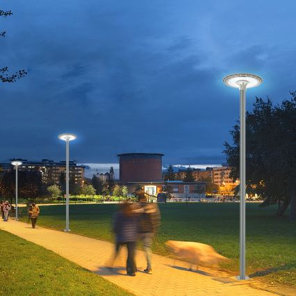 BRILAGI - LED Venkovní pouliční lampa se sloupem 3 m URBANSPARK LED/120W/230V šedá IP65