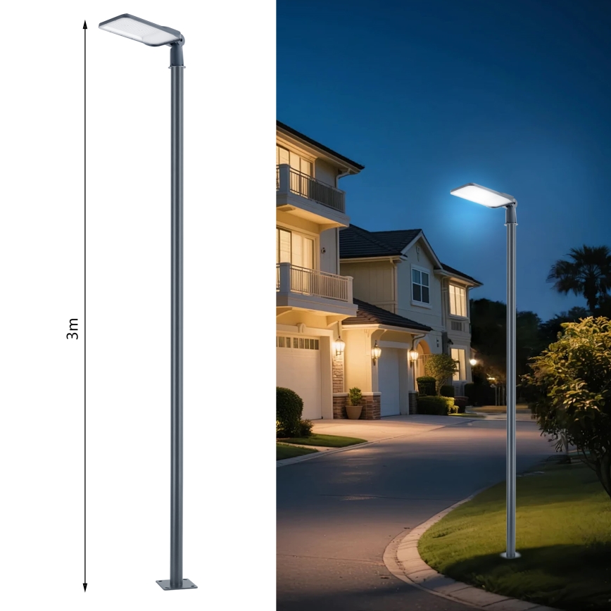 Brilagi - LED Venkovní pouliční lampa se sloupem a kloubem 3 m URBANLIGHT LED/200W/230V antracit IP65