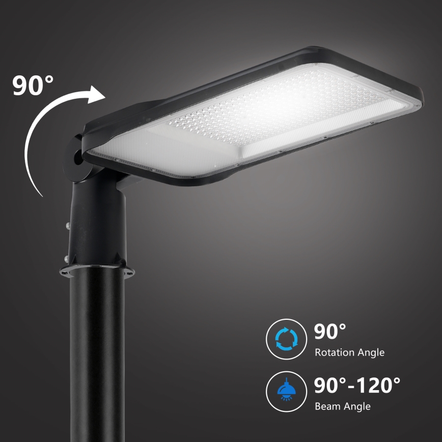Brilagi - LED Venkovní pouliční lampa se sloupem a kloubem 3 m URBANLIGHT LED/200W/230V černá IP65