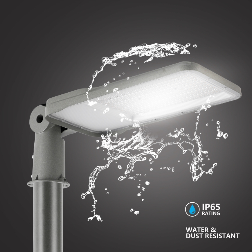Brilagi - LED Venkovní pouliční lampa se sloupem a kloubem 3 m URBANLIGHT LED/200W/230V šedá IP65