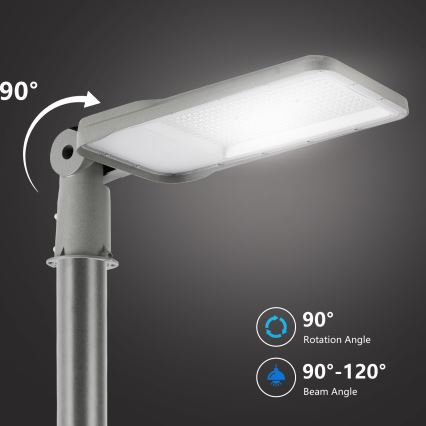 Brilagi - LED Venkovní pouliční lampa se sloupem a kloubem 3 m URBANLIGHT LED/200W/230V šedá IP65