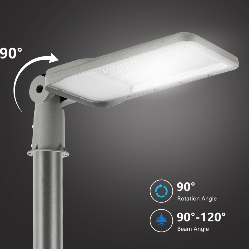 Brilagi - LED Venkovní pouliční lampa se sloupem a kloubem 3 m URBANLIGHT LED/200W/230V šedá IP65