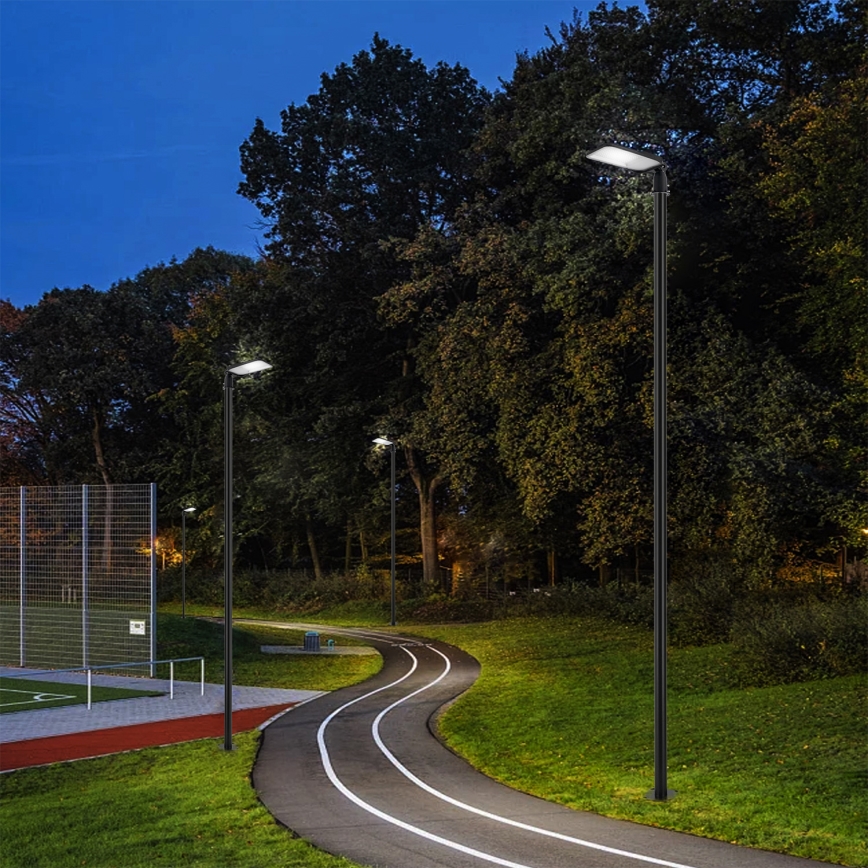 Brilagi - LED Venkovní pouliční lampa se sloupem a kloubem 4 m URBANLIGHT LED/100W/230V černá IP65