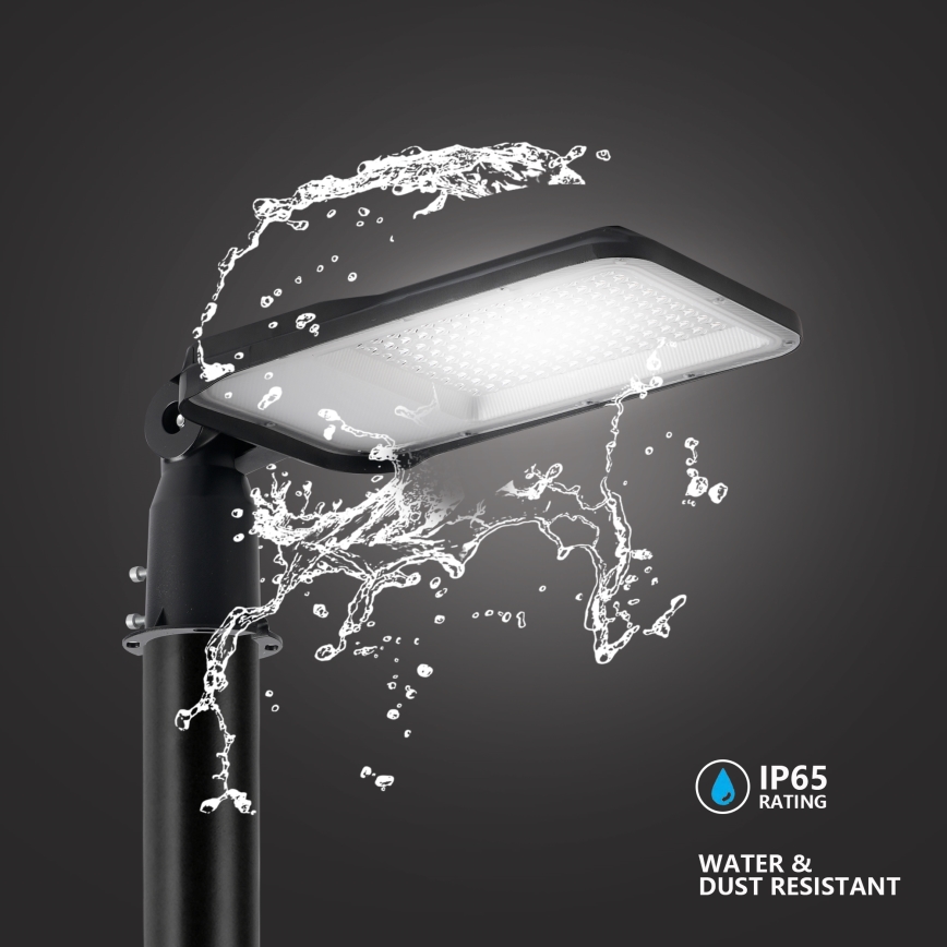 Brilagi - LED Venkovní pouliční lampa se sloupem a kloubem 4 m URBANLIGHT LED/100W/230V černá IP65