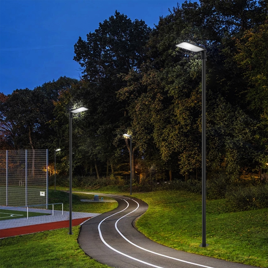 Brilagi - LED Venkovní pouliční lampa se sloupem a kloubem 4 m URBANLIGHT LED/200W/230V černá IP65