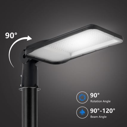 Brilagi - LED Venkovní pouliční lampa se sloupem a kloubem 4 m URBANLIGHT LED/200W/230V černá IP65