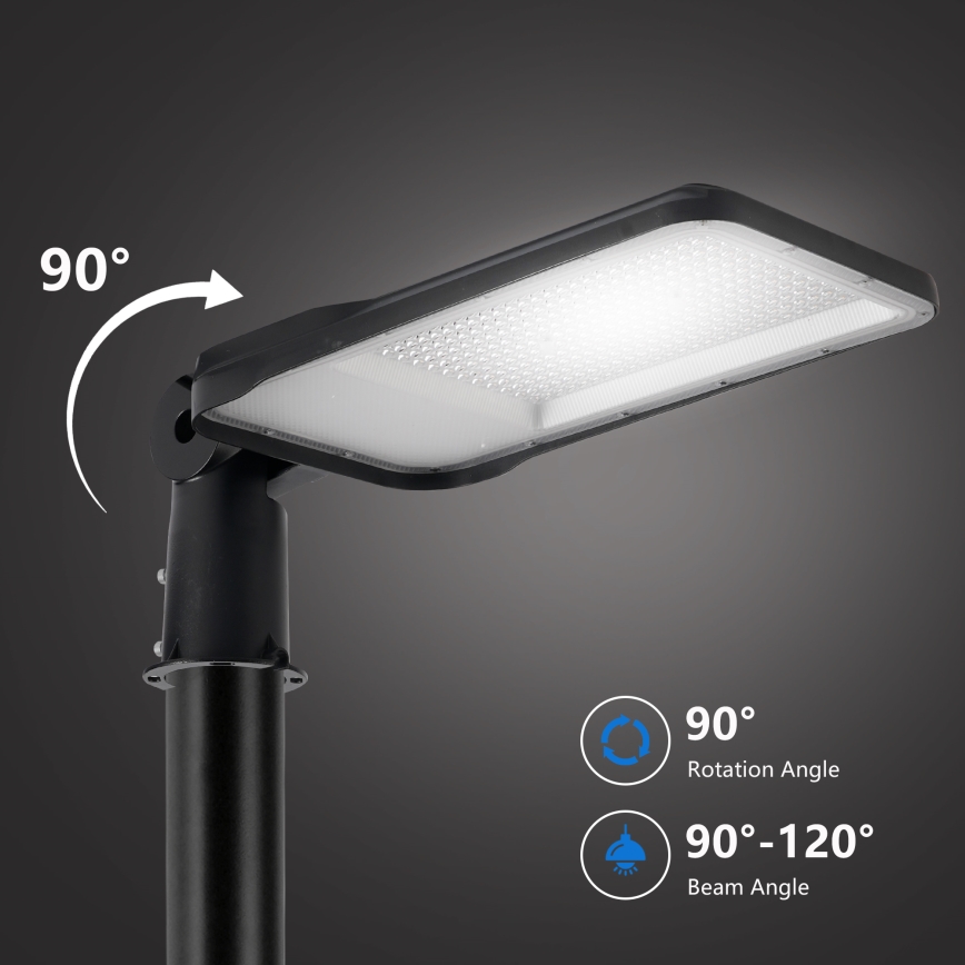 Brilagi - LED Venkovní pouliční lampa se sloupem a kloubem 4 m URBANLIGHT LED/200W/230V černá IP65