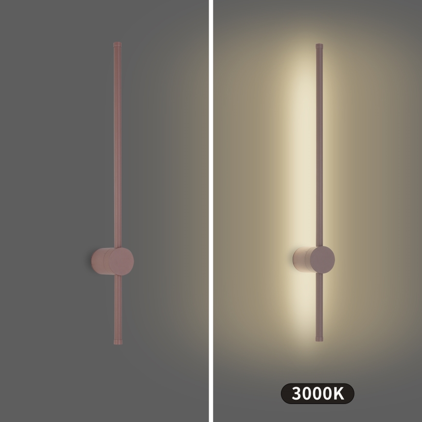 Brilagi - LED Venkovní nástěnné svítidlo AURA LED/12W/230V 3000K IP54 65 cm hnědá CRI 90