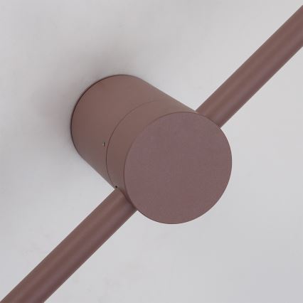 Brilagi - LED Venkovní nástěnné svítidlo AURA LED/12W/230V 3000K IP54 65 cm hnědá CRI 90
