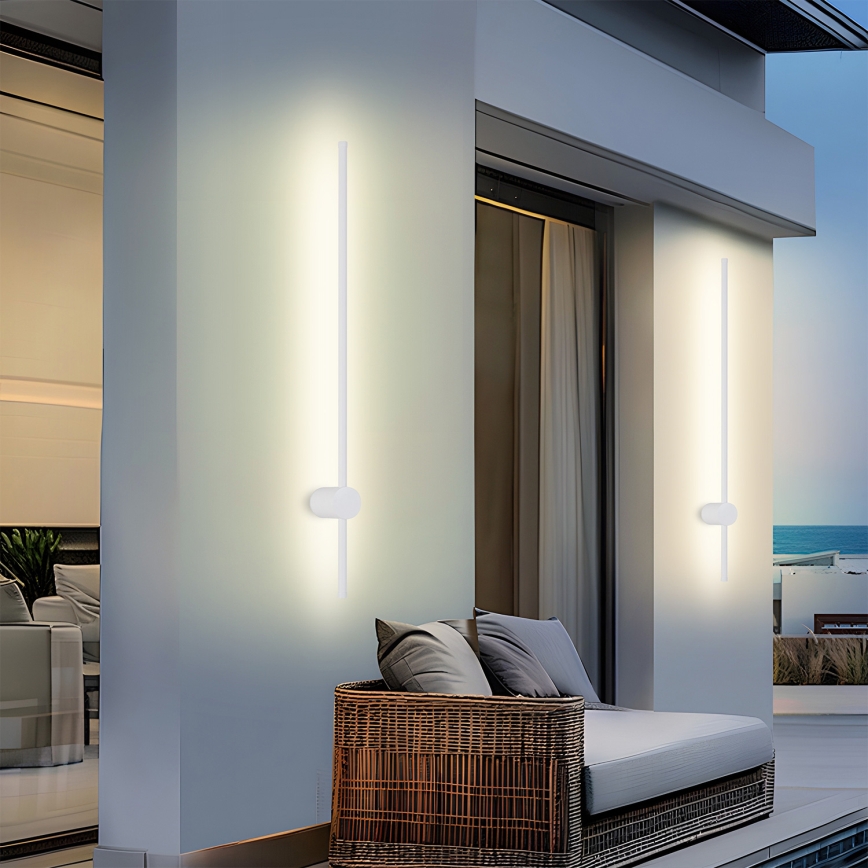 Brilagi - LED Venkovní nástěnné svítidlo AURA LED/20W/230V 3000K IP54 97 cm bílá CRI 90