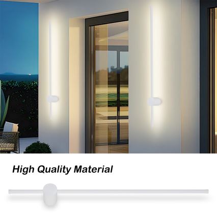 Brilagi - LED Venkovní nástěnné svítidlo AURA LED/20W/230V 3000K IP54 97 cm bílá CRI 90