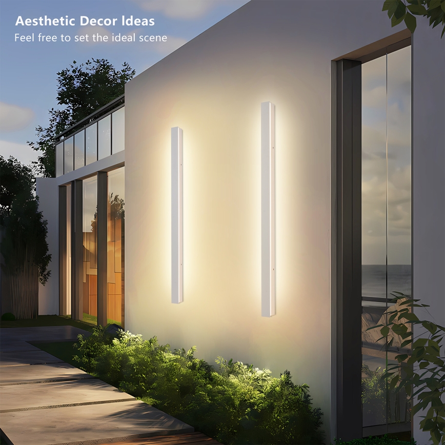 Brilagi - LED Venkovní nástěnné svítidlo LINEAR LED/22W/230V 3000K IP65 100 cm bílá CRI 90