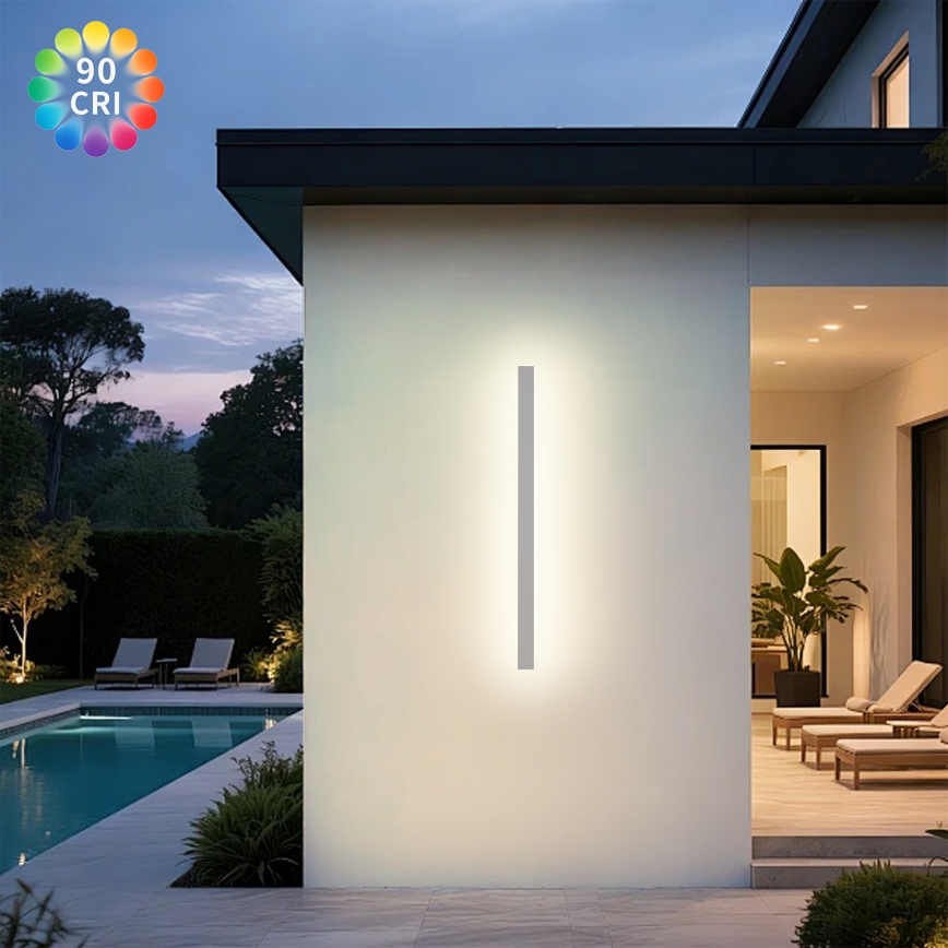 Brilagi - LED Venkovní nástěnné svítidlo LINEAR LED/22W/230V 3000K IP65 100 cm bílá CRI 90