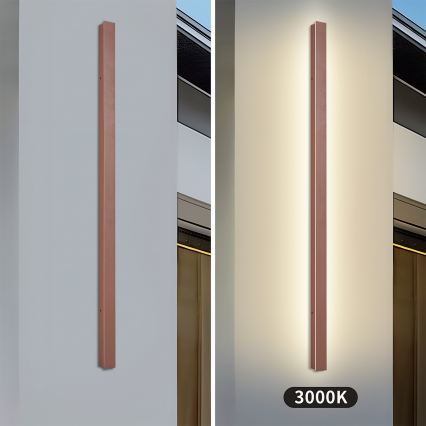 Brilagi - LED Venkovní nástěnné svítidlo LINEAR LED/32W/230V 3000K IP65 140 cm hnědá CRI 90