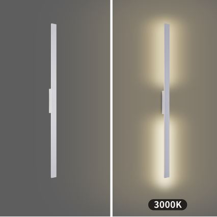 Brilagi - LED Venkovní nástěnné svítidlo LUNA LED/24W/230V 3000K IP65 100 cm bílá CRI 90