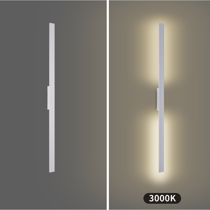 Brilagi - LED Venkovní nástěnné svítidlo LUNA LED/24W/230V 3000K IP65 100 cm bílá CRI 90