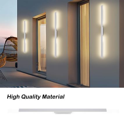 Brilagi - LED Venkovní nástěnné svítidlo LUNA LED/24W/230V 3000K IP65 100 cm bílá CRI 90