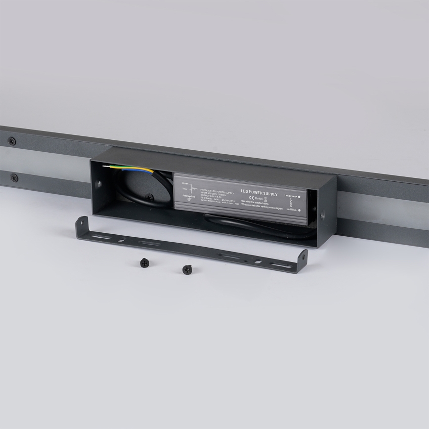 Brilagi - LED Venkovní nástěnné svítidlo LUNA LED/30W/230V 3000K IP65 150 cm antracit CRI 90