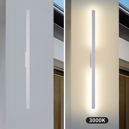 Brilagi - LED Venkovní nástěnné svítidlo LUNA LED/30W/230V 3000K IP65 150 cm bílá CRI 90