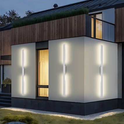 Brilagi - LED Venkovní nástěnné svítidlo LUNA LED/30W/230V 3000K IP65 150 cm bílá CRI 90