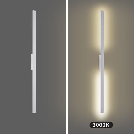 Brilagi - LED Venkovní nástěnné svítidlo LUNA LED/30W/230V 3000K IP65 150 cm bílá CRI 90