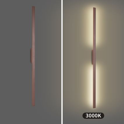 Brilagi - LED Venkovní nástěnné svítidlo LUNA LED/30W/230V 3000K IP65 150 cm hnědá CRI 90