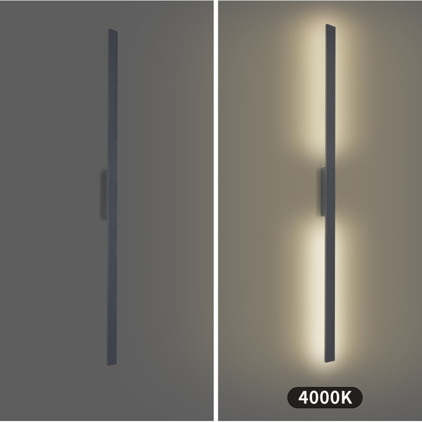 Brilagi - LED Venkovní nástěnné svítidlo LUNA LED/30W/230V 4000K IP65 150 cm antracit CRI 90