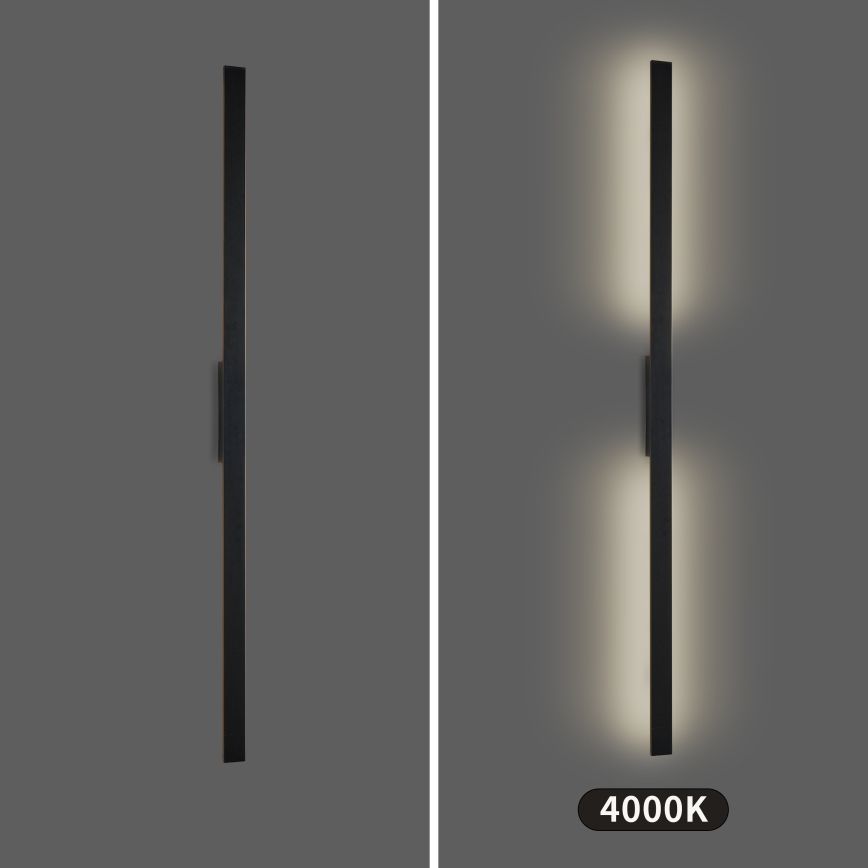 Brilagi - LED Venkovní nástěnné svítidlo LUNA LED/30W/230V 4000K IP65 150 cm černá CRI 90