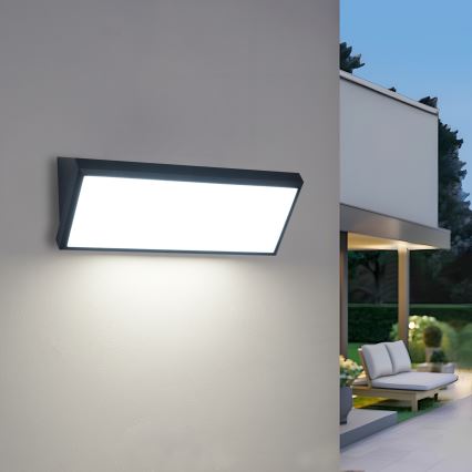 Brilagi - LED Venkovní nástěnné svítidlo TRIANGLE LED/42W/230V 3000/4000/6500K černá IP65