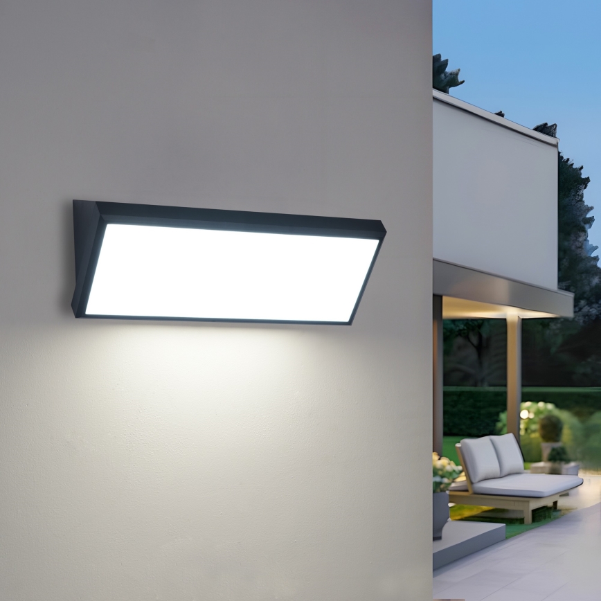 Brilagi - LED Venkovní nástěnné svítidlo TRIANGLE LED/42W/230V 3000/4000/6500K černá IP65