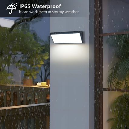 Brilagi - LED Venkovní nástěnné svítidlo TRIANGLE LED/42W/230V 3000/4000/6500K černá IP65