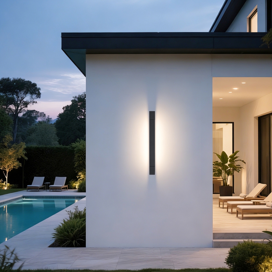 Brilagi - LED Venkovní nástěnné svítidlo AQUA LINE LED/12W/230V 45 cm IP44 antracit CRI 90