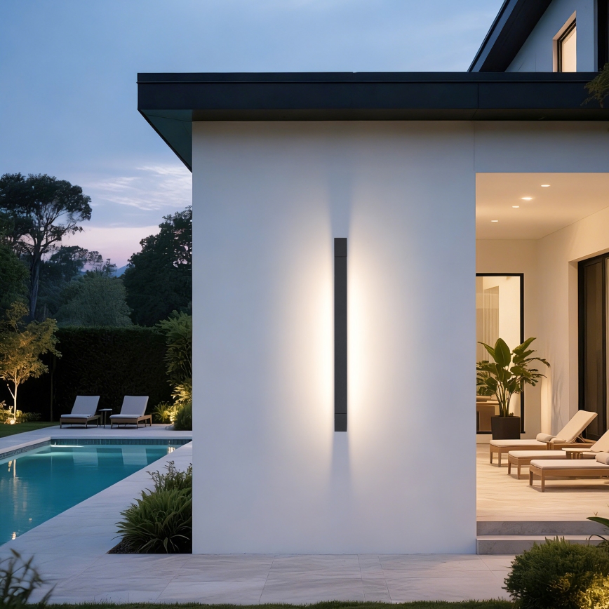 Brilagi - LED Venkovní nástěnné svítidlo AQUA LINE LED/24W/230V 90 cm IP44 antracit CRI 90