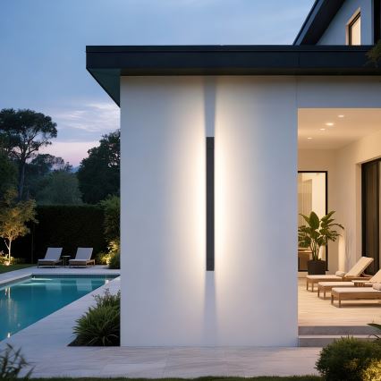 Brilagi - LED Venkovní nástěnné svítidlo AQUA LINE LED/36W/230V 120 cm IP44 antracit CRI 90