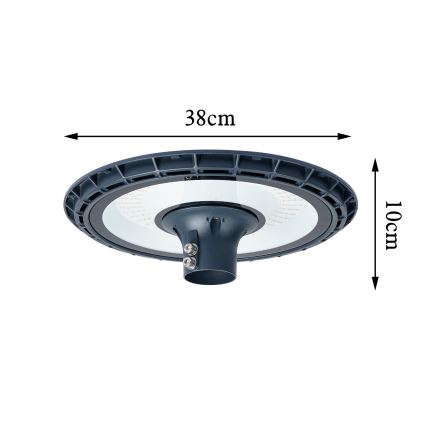 Brilagi - LED Venkovní pouliční lampa se sloupem 3 m URBANSPARK LED/120W/230V antracit IP65