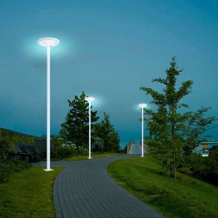 Brilagi - LED Venkovní pouliční lampa se sloupem 3 m URBANSPARK LED/120W/230V bílá IP65