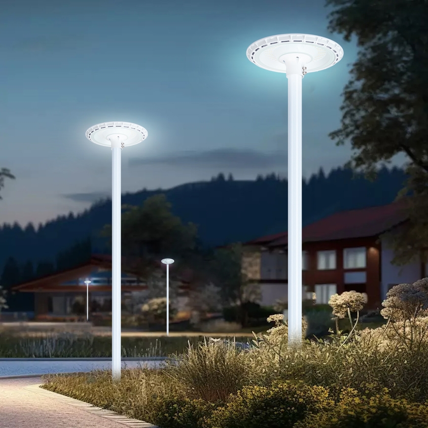 Brilagi - LED Venkovní pouliční lampa se sloupem 3 m URBANSPARK LED/120W/230V bílá IP65