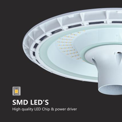 Brilagi - LED Venkovní pouliční lampa se sloupem 3 m URBANSPARK LED/120W/230V bílá IP65