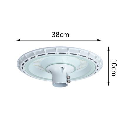 Brilagi - LED Venkovní pouliční lampa se sloupem 3 m URBANSPARK LED/120W/230V bílá IP65