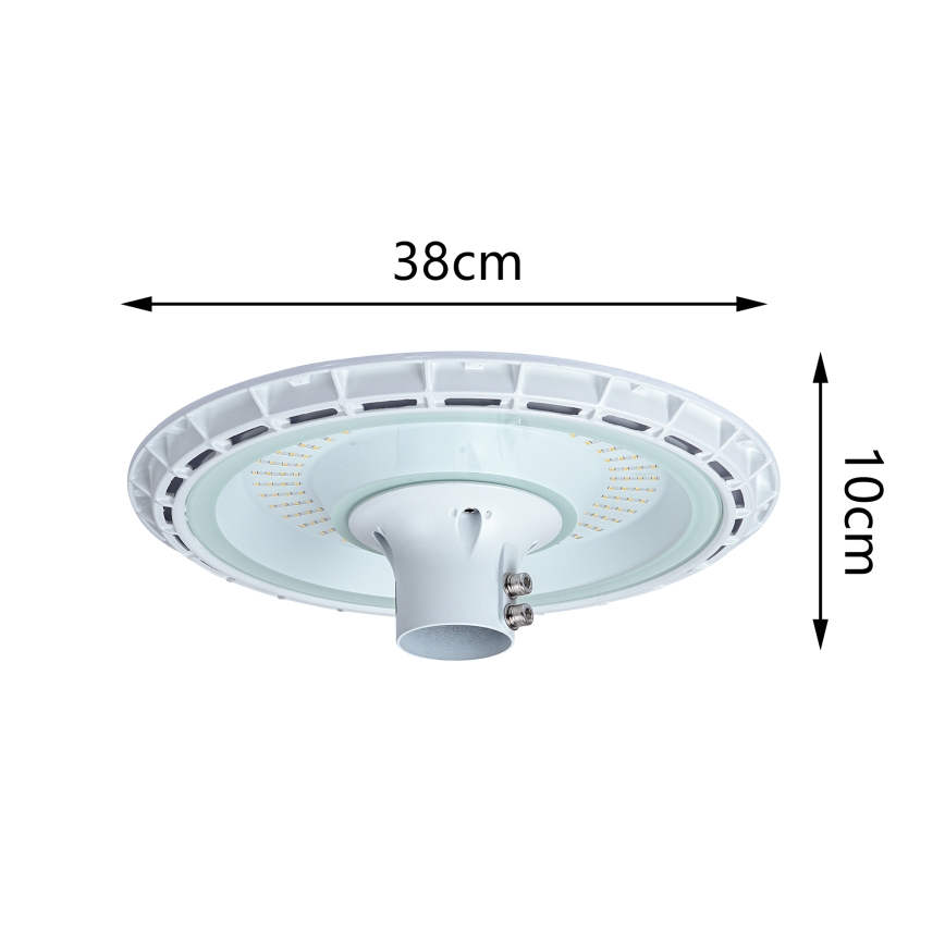 Brilagi - LED Venkovní pouliční lampa se sloupem 3 m URBANSPARK LED/120W/230V bílá IP65