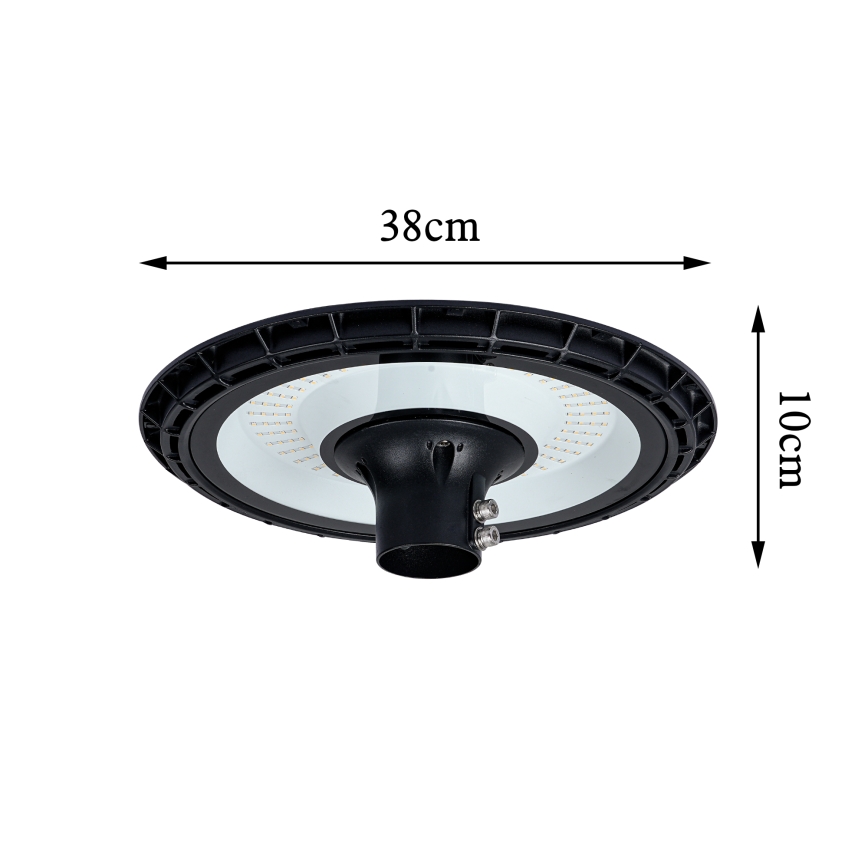 Brilagi - LED Venkovní pouliční lampa se sloupem 3 m URBANSPARK LED/120W/230V černá IP65