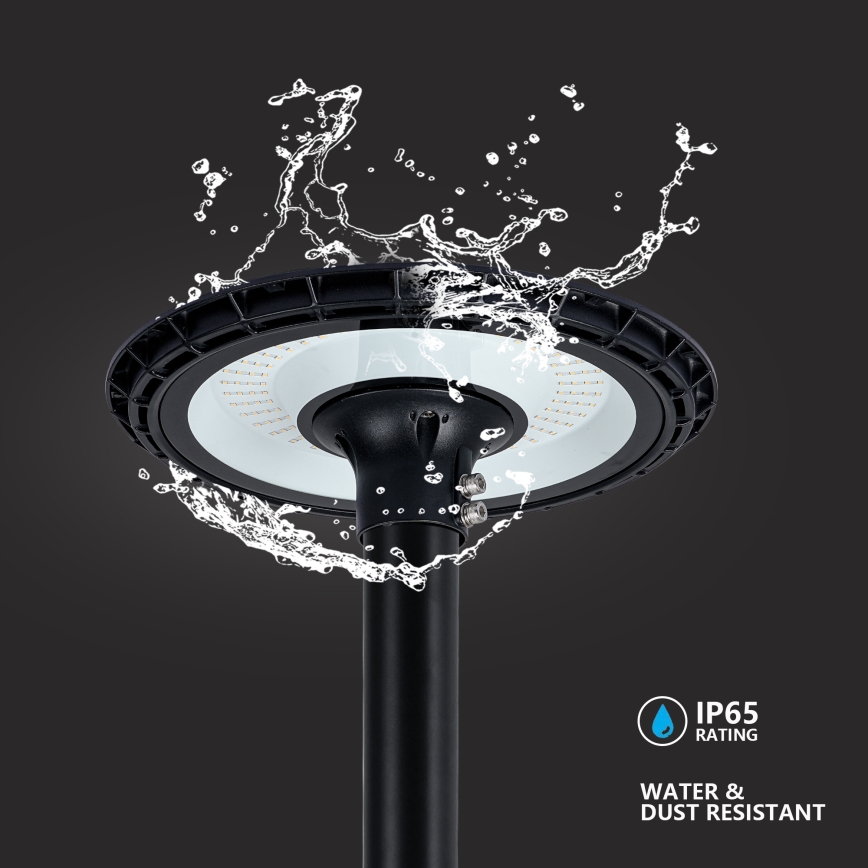 Brilagi - LED Venkovní pouliční lampa se sloupem 4 m URBANSPARK LED/120W/230V černá IP65