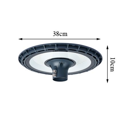 Brilagi - LED Venkovní pouliční lampa se sloupem 5 m URBANSPARK LED/120W/230V antracit IP65