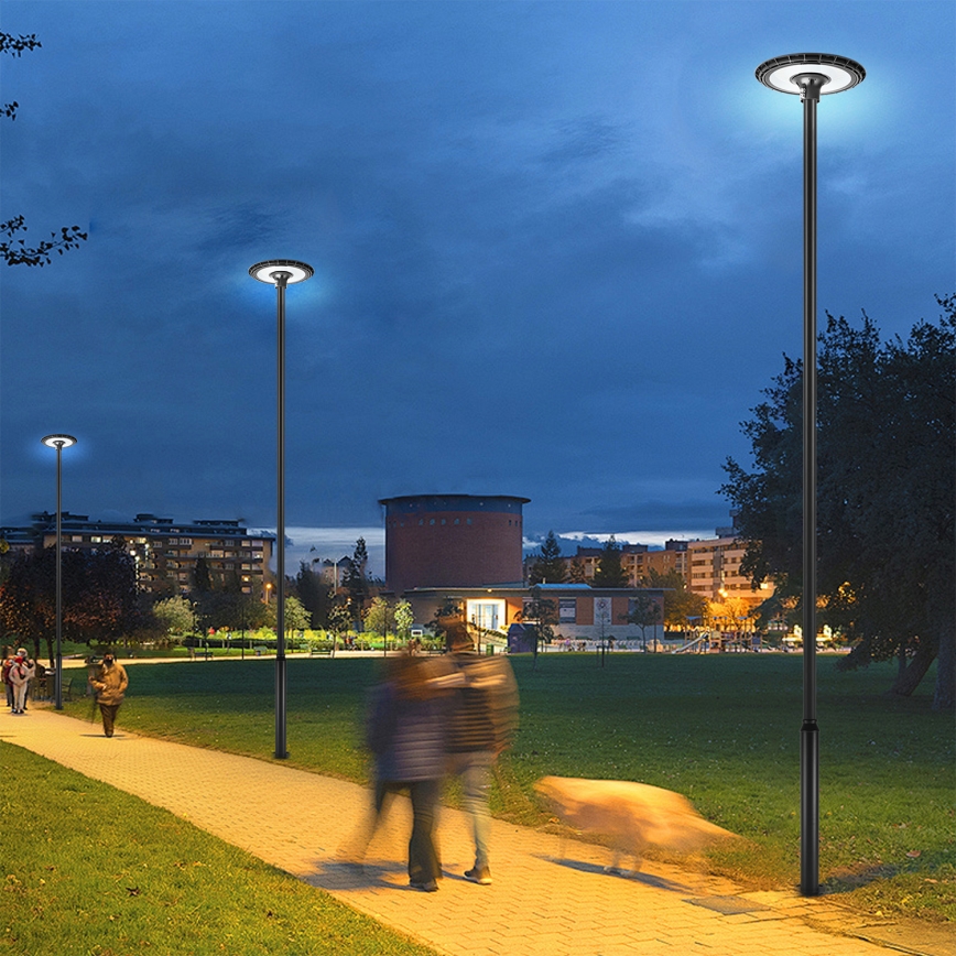 Brilagi - LED Venkovní pouliční lampa se sloupem 5 m URBANSPARK LED/120W/230V černá IP65