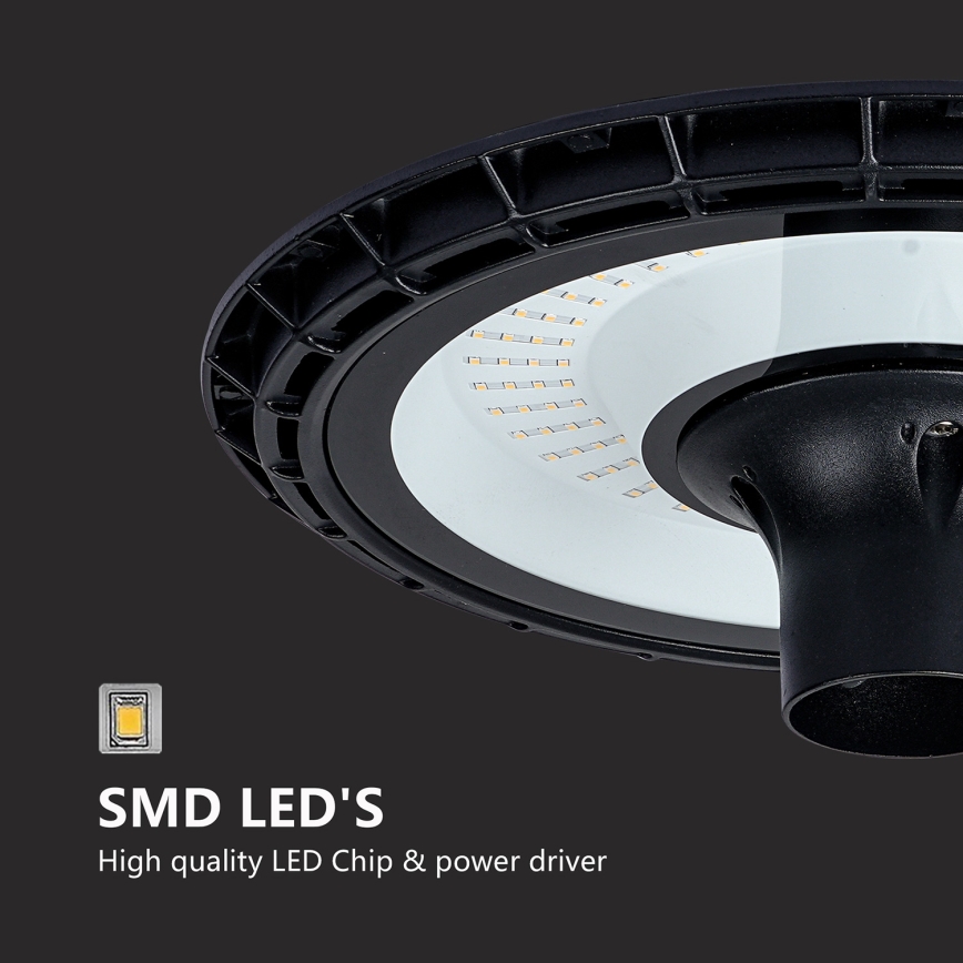 Brilagi - LED Venkovní pouliční lampa se sloupem 5 m URBANSPARK LED/120W/230V černá IP65