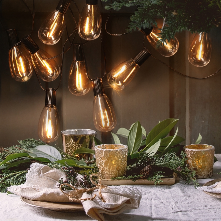 Brilagi - LED Venkovní dekorační řetěz 10xLED/3xAA 3,2m IP44 teplá bílá