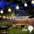 Brilagi - LED Venkovní dekorační řetěz GIRLANDA 25xE12/0,8W/230V 20m zelená IP44 teplá bílá